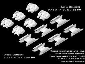 (Armada) 6x Hyena Bomber + 6x Droid Bomber in Tan Fine Detail Plastic