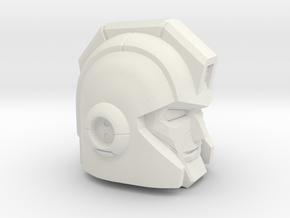 Armored Bodyguard Head for Generations Trailbreake in White Natural Versatile Plastic