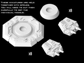 (Armada) Imperial Turrets Set in Tan Fine Detail Plastic