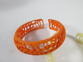 Coral Cuff Bracelet in Orange Processed Versatile Plastic