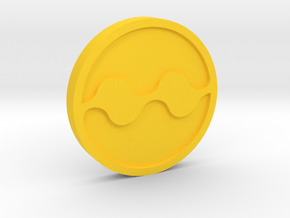 Quake Medallion in Yellow Processed Versatile Plastic