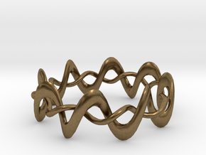 DMT Wrap Ring in Natural Bronze (Interlocking Parts)