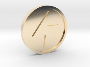Ether Medallion in 14k Gold Plated Brass