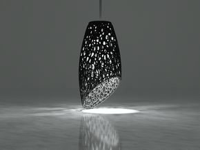 Pendant Lamp Shade in Black Natural Versatile Plastic