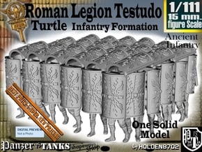 1/111 Scale Roman Testudo in Tan Fine Detail Plastic