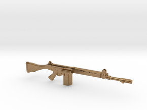 FN FAL 1:18 scale in Natural Brass