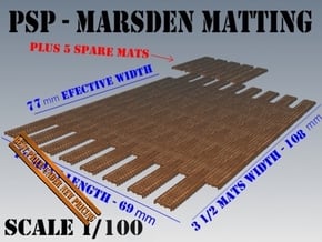 1-100 Marsden Matting Section in Tan Fine Detail Plastic