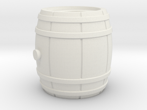 Barrel in White Natural Versatile Plastic