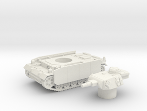 Panzer III tank M (Germany) 1/100 in White Natural Versatile Plastic