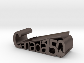 Canada 150 Spoon rest in Polished Bronzed Silver Steel