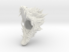 Dragon Blade Ring in White Natural Versatile Plastic