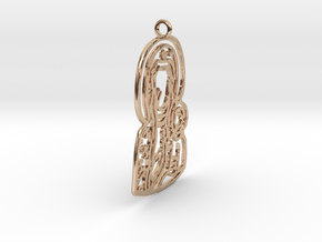 Our Lady of Czestochowa in Cast Metals in 14k Rose Gold Plated Brass