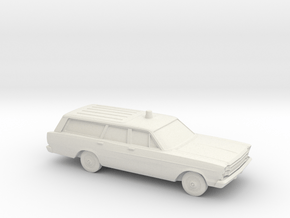 1/87 1966 Ford Country Wagon "FireChief" in White Natural Versatile Plastic