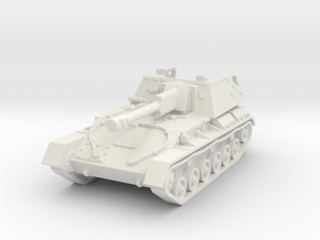 SU-76 M tank (Russian) 1/87 in White Natural Versatile Plastic