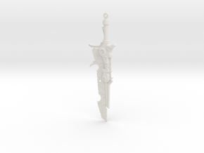 "BotW" Ancient Short Sword in White Natural Versatile Plastic: 1:12