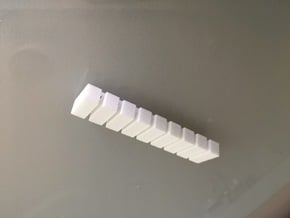 20 Foot Container, 9 pieces (1:350 scale, hollow) in White Processed Versatile Plastic