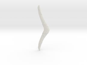"BotW" Boomerang in White Natural Versatile Plastic: 1:12