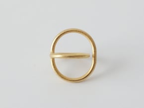 Satellite Ring  in Polished Gold Steel: 4 / 46.5