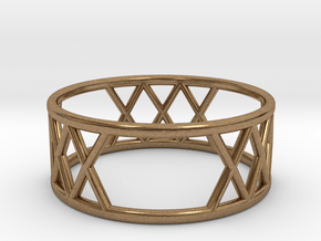 XXX Ring Size-7 in Natural Brass