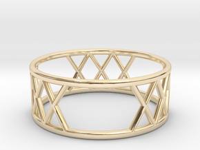 XXX Ring Size-8 in 14k Gold Plated Brass