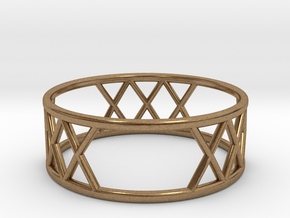 XXX Ring SIZE-9 in Natural Brass