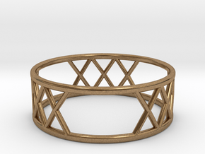 XXX Ring Size-10 in Natural Brass