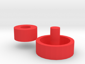 Fast Fidget Spinner Bearing Removal Tool in Red Processed Versatile Plastic