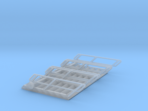 1:72 3x Stairs 8 in Smooth Fine Detail Plastic