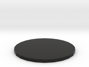 Fidget Spinner Bearing Press Offset Plate (1mm) in Black Natural Versatile Plastic