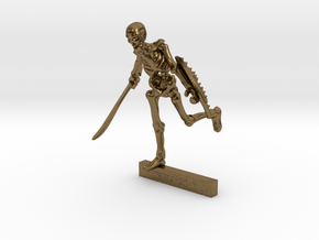 28mm Harryhausen-style SKELETON mini in Natural Bronze