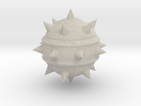 High-Poly Stickybomb (Solid) in Natural Sandstone: Extra Small