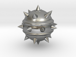 High-Poly Stickybomb (Solid) in Natural Silver: Extra Small