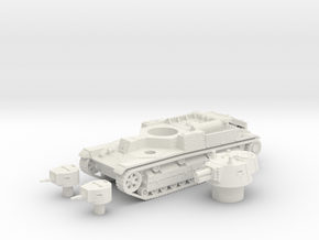 T -28 tank (Russia) 1/87 in White Natural Versatile Plastic