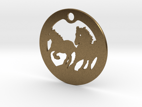 FREEDOM (precious metal earring/pendant) in Natural Bronze
