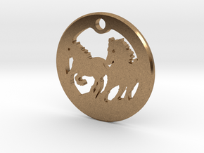 FREEDOM (precious metal pendant) in Natural Brass