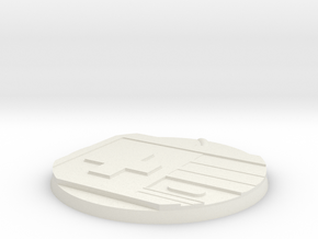 60mm Round Base - Game Controller in White Natural Versatile Plastic