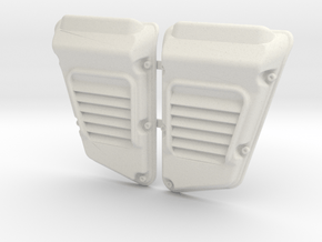 Land Rover Defender Wolf Intakes (pair) in White Natural Versatile Plastic