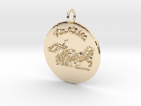 The Celts Pendant 2 in 14k Gold Plated Brass