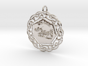 The Celts Pendant in Rhodium Plated Brass