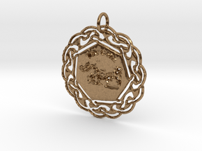 The Celts Pendant in Natural Brass