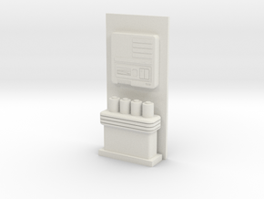 Medbay Console and Wall (Star Trek Next Generation in White Natural Versatile Plastic: 1:30