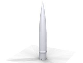 IRIS Nose Cone BT50 in White Natural Versatile Plastic