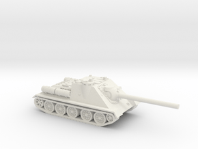 SU-85 tank (Russia) 1/144 in White Natural Versatile Plastic