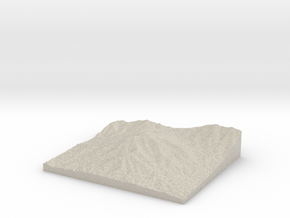 Model of Sharp Top Mountain in Natural Sandstone