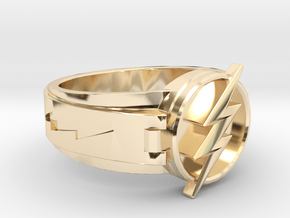 V3 Flash Ring Size 15, 23.83mm in 14K Yellow Gold