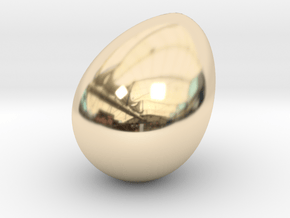 The Golden Goose Nest Egg in 14k Gold Plated Brass