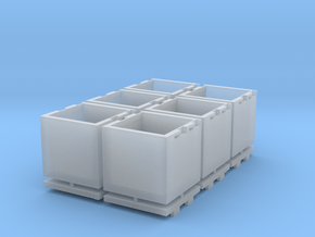 Cubic Centimeter Storage Box in Tan Fine Detail Plastic