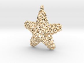 Starfish Pendant (Earrings) in 14k Gold Plated Brass
