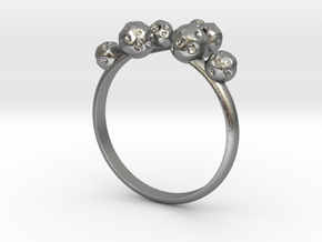 Moon Rock Ring in Natural Silver