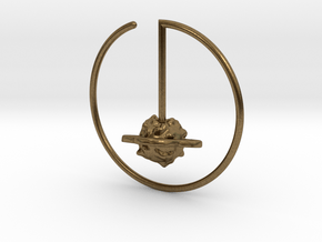 Saturn Suspension Hoop  in Natural Bronze